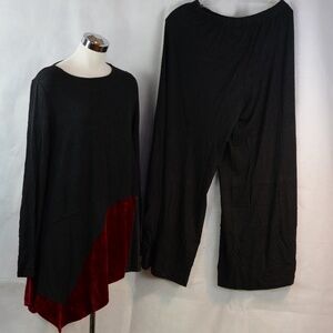 ALEMBIKA Pants/Top Velvet SZ 4